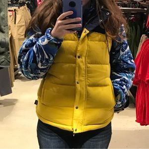 Patagonia Women’s Bivy Puffer Vest in Sulfer Yellow